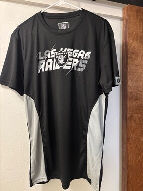 NFL Team Apparel, Las Vegas Raiders, t-shirt, black/grey, Size L *New*